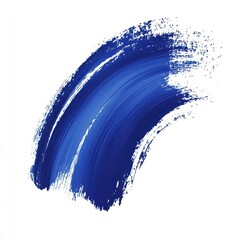 Aufkleber - Blue brushstroke, isolated on a white background. Vector illustration with a simple design