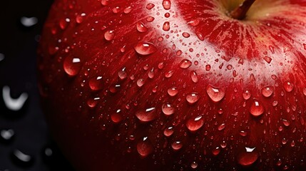 Wall Mural - water red shiny texture