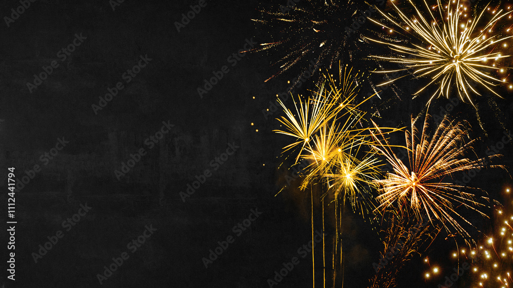 Silvester 2025 Happy New Year, New Year's Eve Party background banner ...