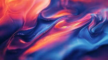 Fototapete - Dynamic abstract waves filled with motion, energy, and vibrant colors image