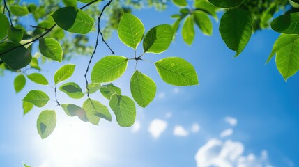 Wall Mural - sunlight leaf