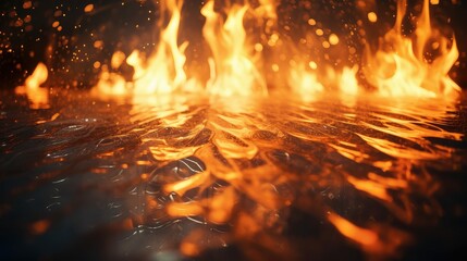 Wall Mural - delicate transparent fire sparks