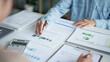 © Charlie's - business man Auditor or internal revenue service staff checking annual financial statements company Audit  Accounting tax.