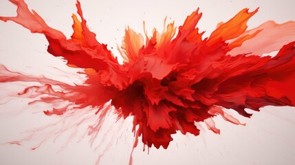 Wall Mural - splatter red burst