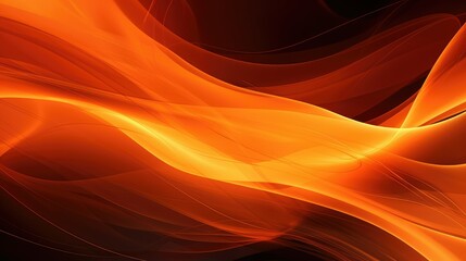 Wall Mural - vibrant orange abstract background