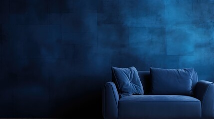 Wall Mural - rich dark blue textured wall