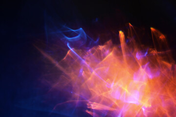 Wall Mural - blue and dark light lens flare texture. abstract overly