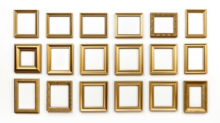 Canvas Print - cohesive gold modern frame