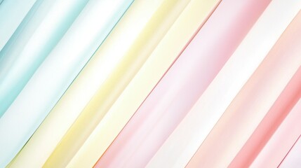 Poster - Minimalist abstract art soft pastel diagonal stripes for creative inspiration