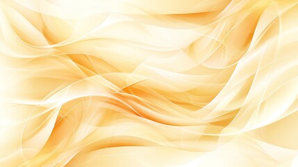 Poster - Calm, flowing lines in neutral tones, overlapping to create a sense of movement and tranquility in the background.