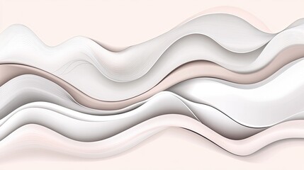 Leinwandbilder - Soft pastel lines forming abstract shapes, gently shifting to convey a sense of calm and mental clarity.