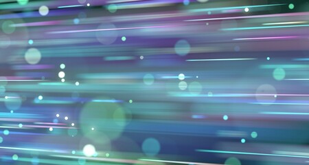 Poster - Particle or space traveling.Particle or space traveling.