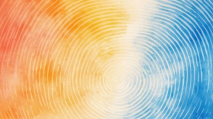 Poster - Abstract Digital Fingerprint Design with Colors Representing Security and Screening Technology