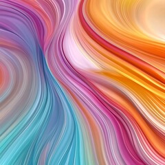 Fototapete - Vibrant abstract background with soft smooth curves and gradients design