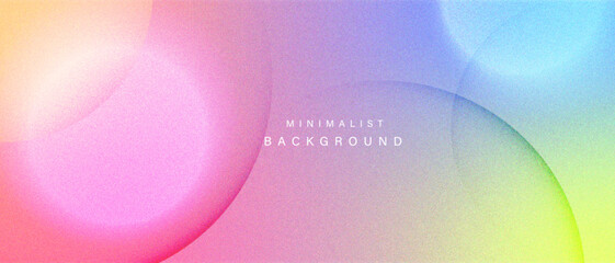 Gradient pastel abstract background with circular shapes.