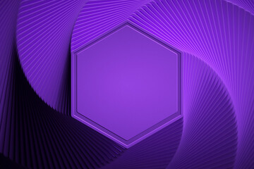 Fototapete - 3D rendering with hoops in fancy dynamism. Simulating movement from top to bottom with marked light and shadows. 3D shapes with moving scale.