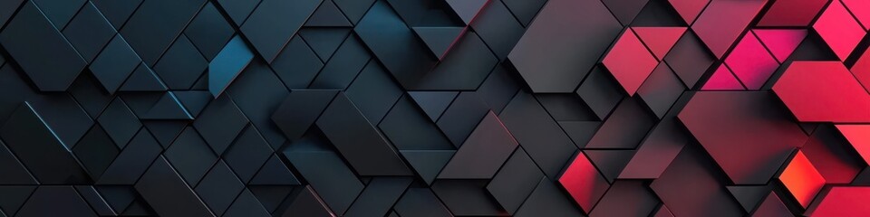 Aufkleber - A modern abstract background featuring dark and vibrant triangular shapes, creating a dynamic and visually engaging pattern.