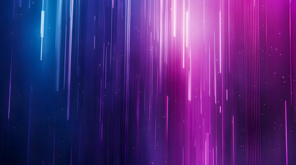 Poster - Vibrant Colorful Vertical Light Stripes with Shining Particles in a Gradient Background of Blue and Pink Shades