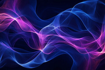 Wall Mural - Blue flames, background image, solid black color background, no people or objects in the foreground