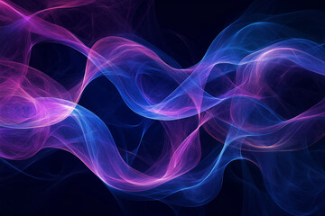 Wall Mural - Blue flames, background image, solid black color background, no people or objects in the foreground