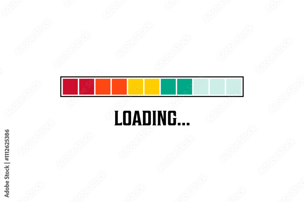 Loading screen on monitor technology concept design. Stock Vector ...