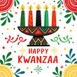 © NusratJahan - Imageis a colorful- festive illustration celebrate happy Kwanzaa happiness event tradition JPEG file download