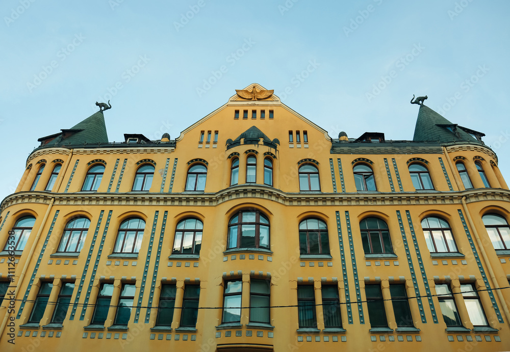 Beautiful old building in European city