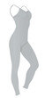 © marijaobradovic - Grey woman jumpsuit. vector illustration