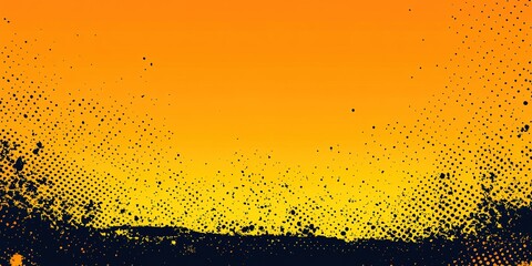 Poster - Vibrant gradient background with orange and yellow hues creating an energetic atmosphere