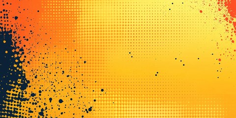 Poster - Vibrant abstract background with orange and yellow textures blending seamlessly in artistic design
