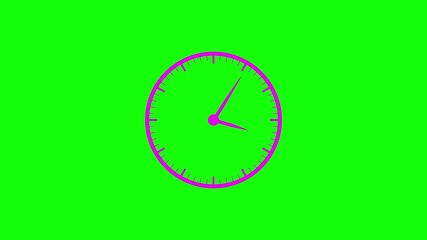 Poster - Clock icon animation. 24-hour countdown clock with fast speed and moving arrows in UHD 4K time lapse animation.