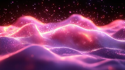 Poster - colorful abstract waves create a mesmerizing visual experience showcasing vibrant hues and dynamic l