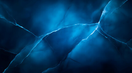 Poster - Abstract blue shattered glass background texture.