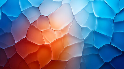 Poster - Colorful abstract background in blue and orange.