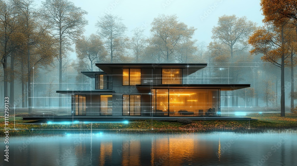 Squarespace Rendering Glass Residence. Data lakehouse Rerender Ai render Squarespace designer ...