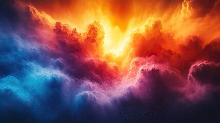 Poster - abstract color universe explosion cool creative background ar
