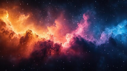 Poster - abstract color universe explosion cool creative background ar