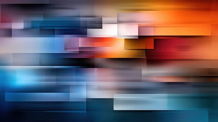 Poster - a colorful abstract painting with a lot of different colors and shapes