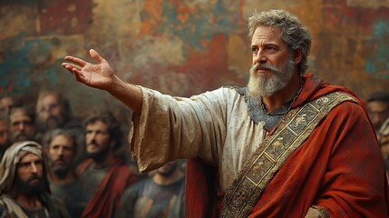 Poster - biblical scene king david