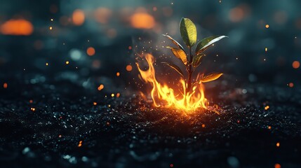 Poster - burned but not consumed burning bush