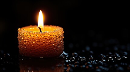 Poster - candle symbolising jesus as the light of the world christian symbols and icons