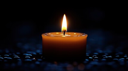 Poster - candle symbolising jesus as the light of the world christian symbols and icons