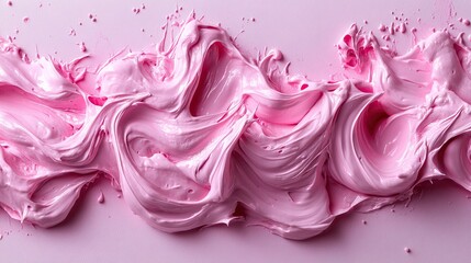 Aufkleber - cosmetic smears and cream texture pattern on a pastel backdro