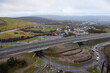 © whitcomberd - Aerial view of a roundabout and major road construction in South Wales