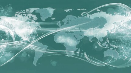Poster - Global Connectivity Concept Map with Elegant Design