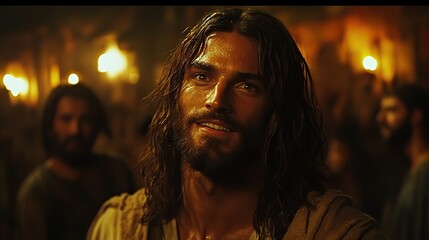 Poster - jesus walking the streets of jerusalem