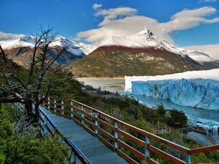 Wall Mural - Perito Moreno Glacier and Patagonia in South America, a fantastic natural phenomenon