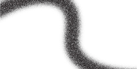 Poster - Abstract wave pattern with grain, noise, and brushstroke effects. Black and white gradient background featuring splatter, dust, and spray paint elements.