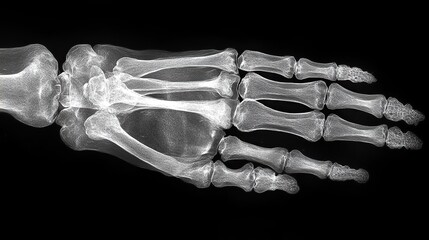 Leinwandbilder - x ray of the hallux metatarsophalangeal joint s mtp1 bone block distraction arthrodesis following resection arthroplasty