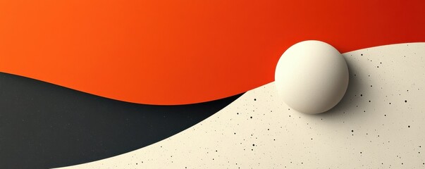 Poster - Modern minimalistic abstract art with bold geometric shapes and colors